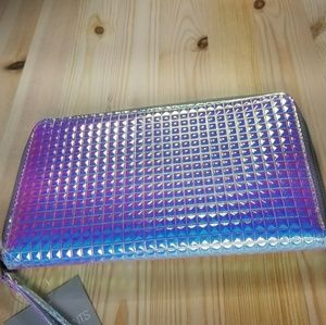 NWT HOLOGRAPHIC wristlet wallet purse clutch